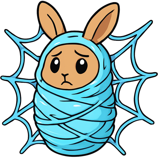#B8FFFF slikworm cocooned pod encased enveloped cocooned light brown rabbit body worried covered with #B8FFFF huge coating of #B8FFFF slik and huge #B8FFFF slik wrappings and huge #B8FFFF webbing wrappings #B8FFFF and #B8FFFF webbings wrappings #B8FFFF