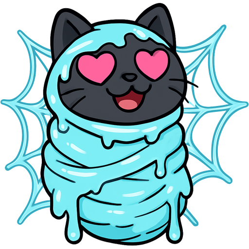 #B8FFFF slikworm cocooned black cat happy with pink heart eyes covered completely with #B8FFFF huge coating of #B8FFFF slik and huge #B8FFFF slik wrappings and huge #B8FFFF huge webbing wrappings #B8FFFF covered completely with #B8FFFF huge coating of #B8FFFF slik and huge #B8FFFF slik wrappings and huge #B8FFFF huge webbing wrappings #B8FFFF