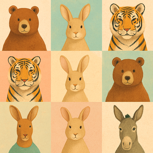 Bear 1/Rabbit 1/Kangaroo 1/Tiger 1/Tiger 2/Rabbit 2/Bear 2/Rabbit 3/Bear 3/Kangaroo 2/Rabbit 4/Donkey 1/Donkey 2